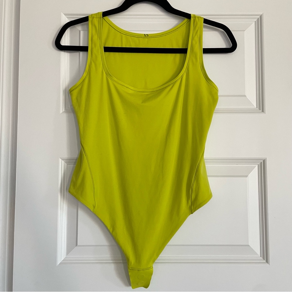 Lululemon‎ Align Lime Green Tank Top Bodysuit
